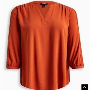 Torrid 6 Challis Blouse